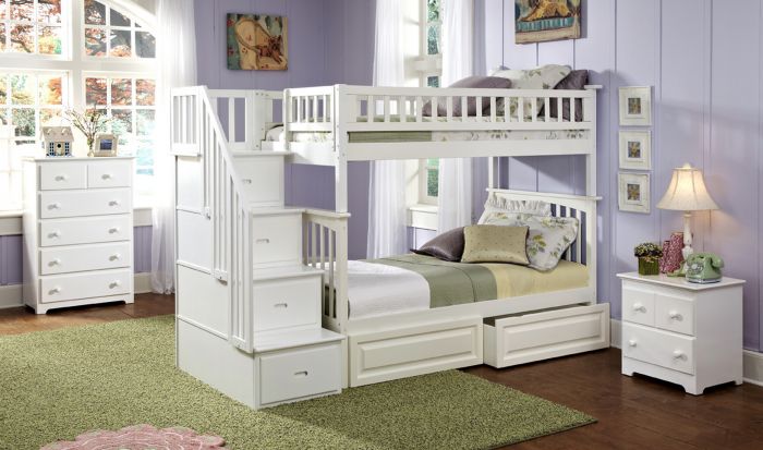 raised twin bed with storage