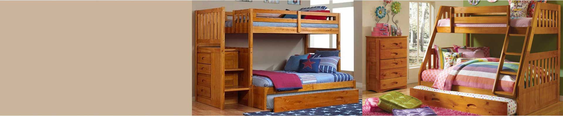 bunk bed with trundle and desk